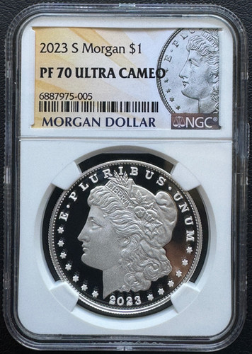 NGC PF70 Ultra Cameo 2023年モルガンドル銀貨 ミントマークS 純銀