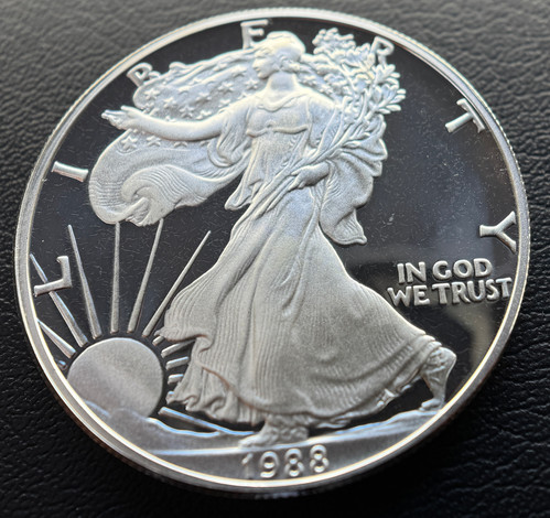 1988年 アメリカイーグル 1オンス銀貨1ドルプルーフコイン