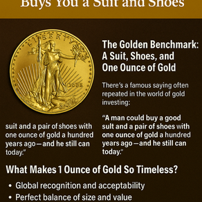 1 Ounce of Gold: A Timeless Store of Value That Still Buys You a Suit and Shoes
