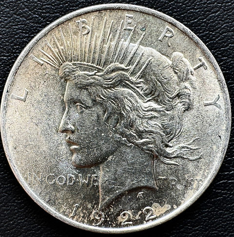 1922 年美国和平银元1 美元银币，旧币| GoldSilverJapan