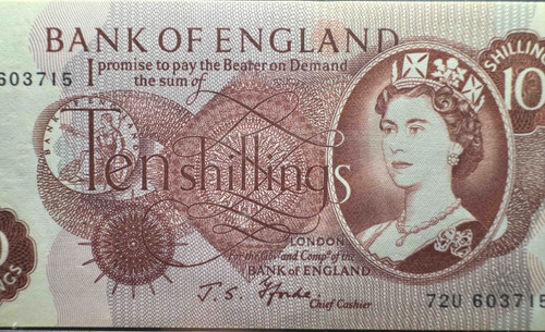 【希少】イギリス紙幣10 Shillings 1925年旧紙幣 希少】イギリス紙幣10 Shillings 1925年旧紙幣 希少】イギリス紙幣10