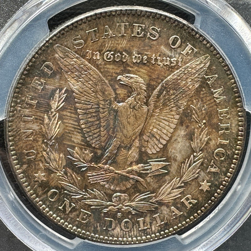 アメリカ モルガンダラー銀貨1878-s MS-64 PCGS トーンコイン