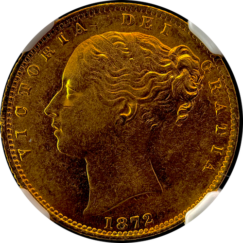 1872年 メルボルン造幣局発行 オーストラリア 1ソブリン金貨