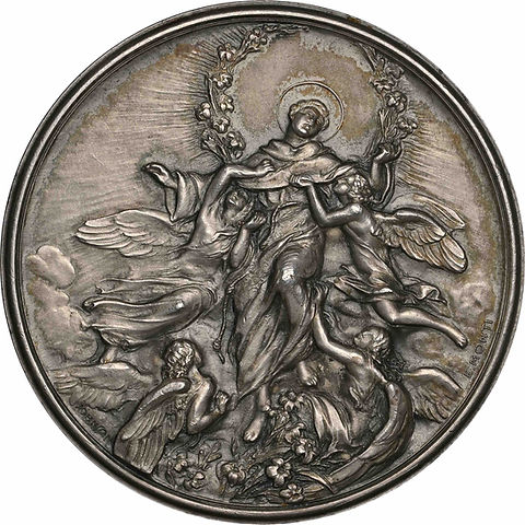 1644年 ウルバヌス8世 アナスタシア大聖堂ブロンズメダル 1931年 バチカン 聖アントニオ・オブ・パドヴァ 記念メダル（52mm・銀