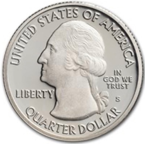 2020年発行】アメリカ25セント銀貨（ATB）ソルトリバーベイ国立歴史