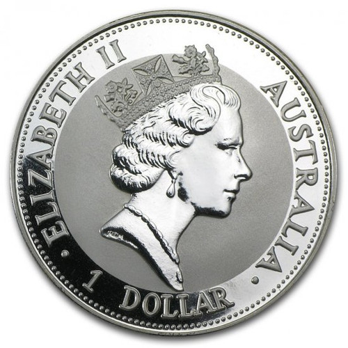 1992 年 オーストラリア クッカバラ（カワセミ） 1ドル銀貨 1