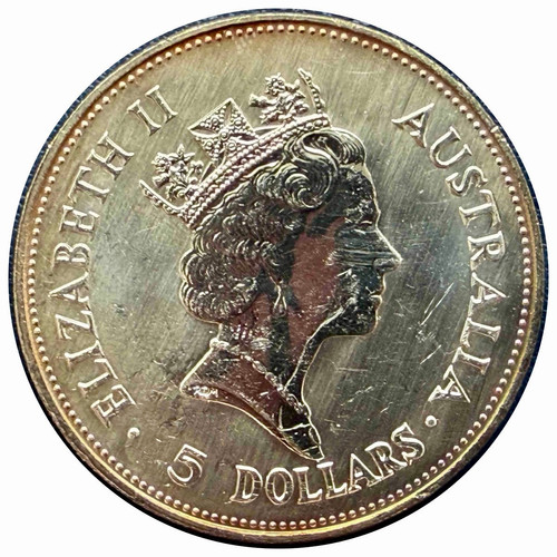 1990年 オーストラリア 5ドル銀貨 クッカバラ 1オンス シルバー