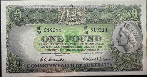 オーストラリア 1953年発行 1ポンド紙幣（Commonwealth Bank of