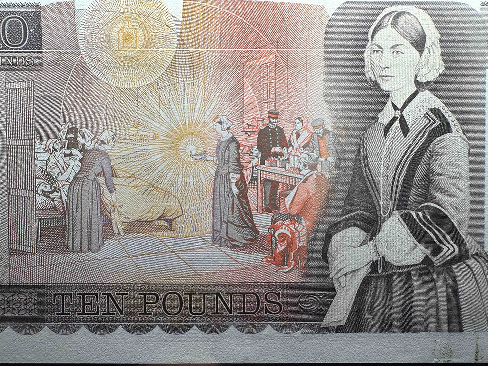 縮圖：英格兰银行10英镑纸币（弗洛伦斯·南丁格尔肖像）