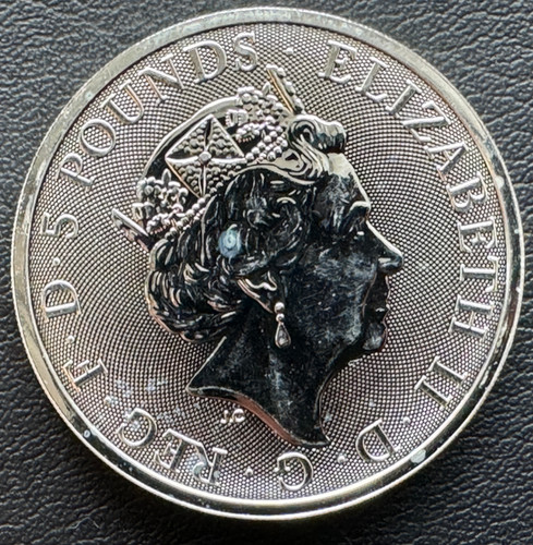 2019 イギリス クィーンズビースト：ボーフォートのエアレー 銀貨 2