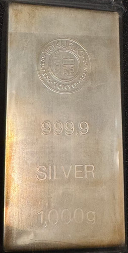 徳力本店 純銀インゴット 1000g（1kg）[purity: 99.9%][weight: 1/kg