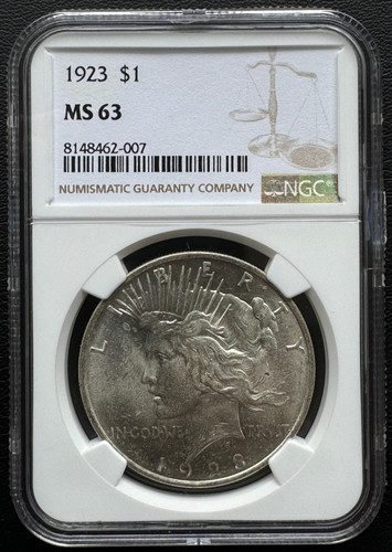 アメリカ ピースダラー銀貨1923 NGC MS 63 | GoldSilverJapan