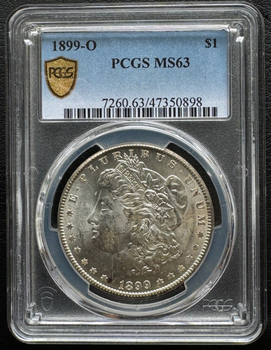 アメリカ モルガンダラー銀貨1899 O PCGS MS 63 | GoldSilverJapan