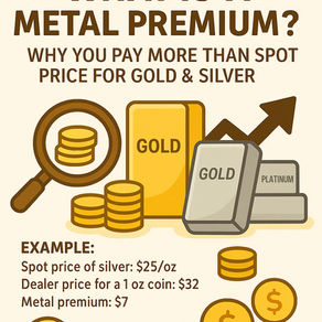 🪙 What Is a Metal Premium? Why You Pay More Than Spot Price for Gold & Silver (Explained for Real Buyers)