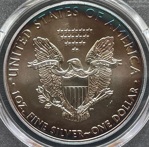 イーグル銀貨純銀2011年PCGS鑑定(MS68) トーンコイン | GoldSilverJapan