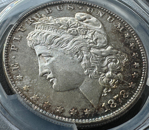 アメリカ モルガンダラー銀貨1878-s MS-64 PCGS トーンコイン