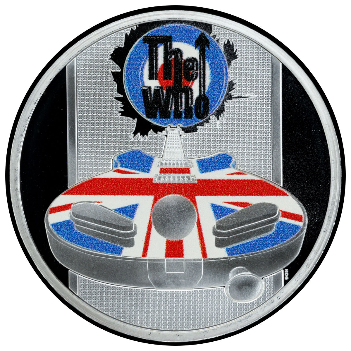 2021年 イギリス ザ・フー（The Who）カラー版 1オンス銀貨 プルーフコイン｜Music Legends Series｜限定8,010枚｜
