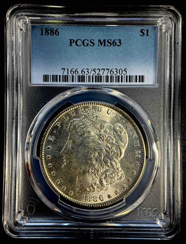 アメリカ　モルガンダラー銀貨1886 MS-65 PCGS アメリカ】1ドル 銀貨 モルガンダラー 1898 PCGS Genuine