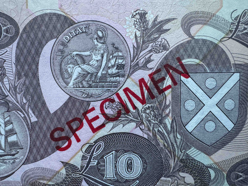 PMG66 EPQ スコットランド銀行 10ポンド紙幣 SPECIMEN 1992-94年 Pick