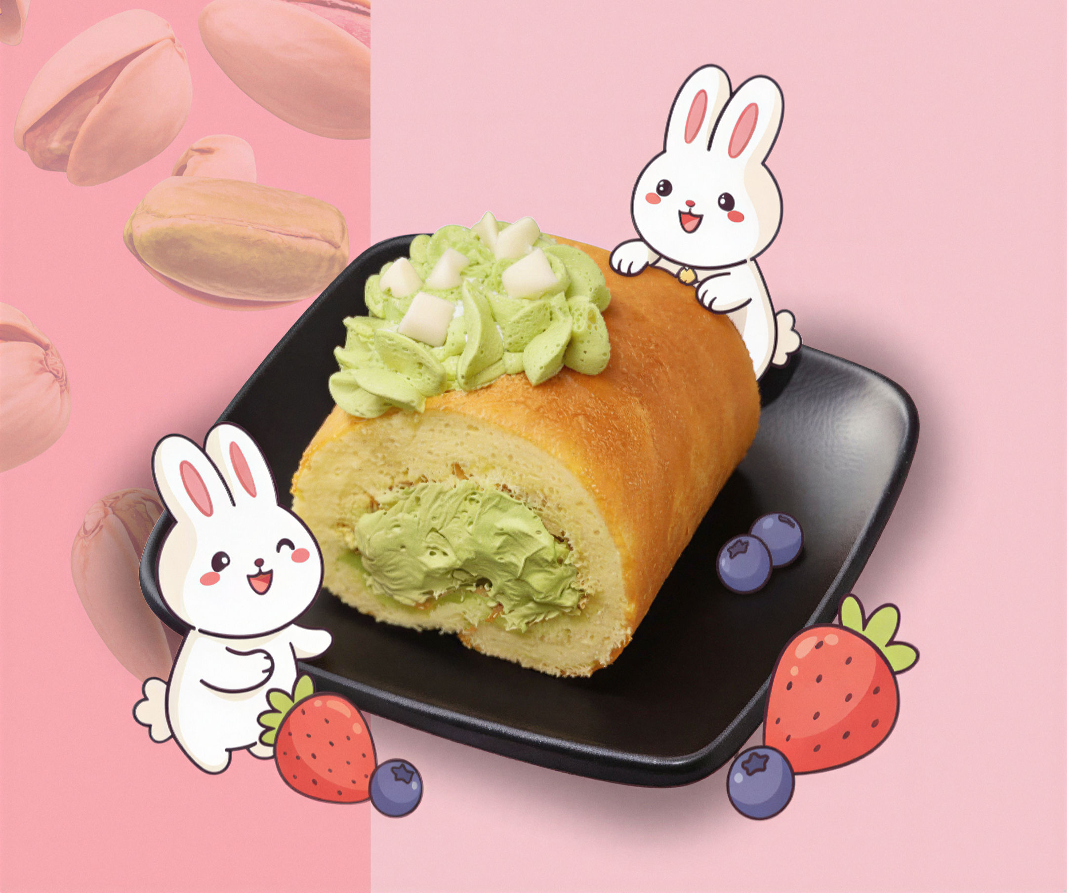 Macha Cake roll