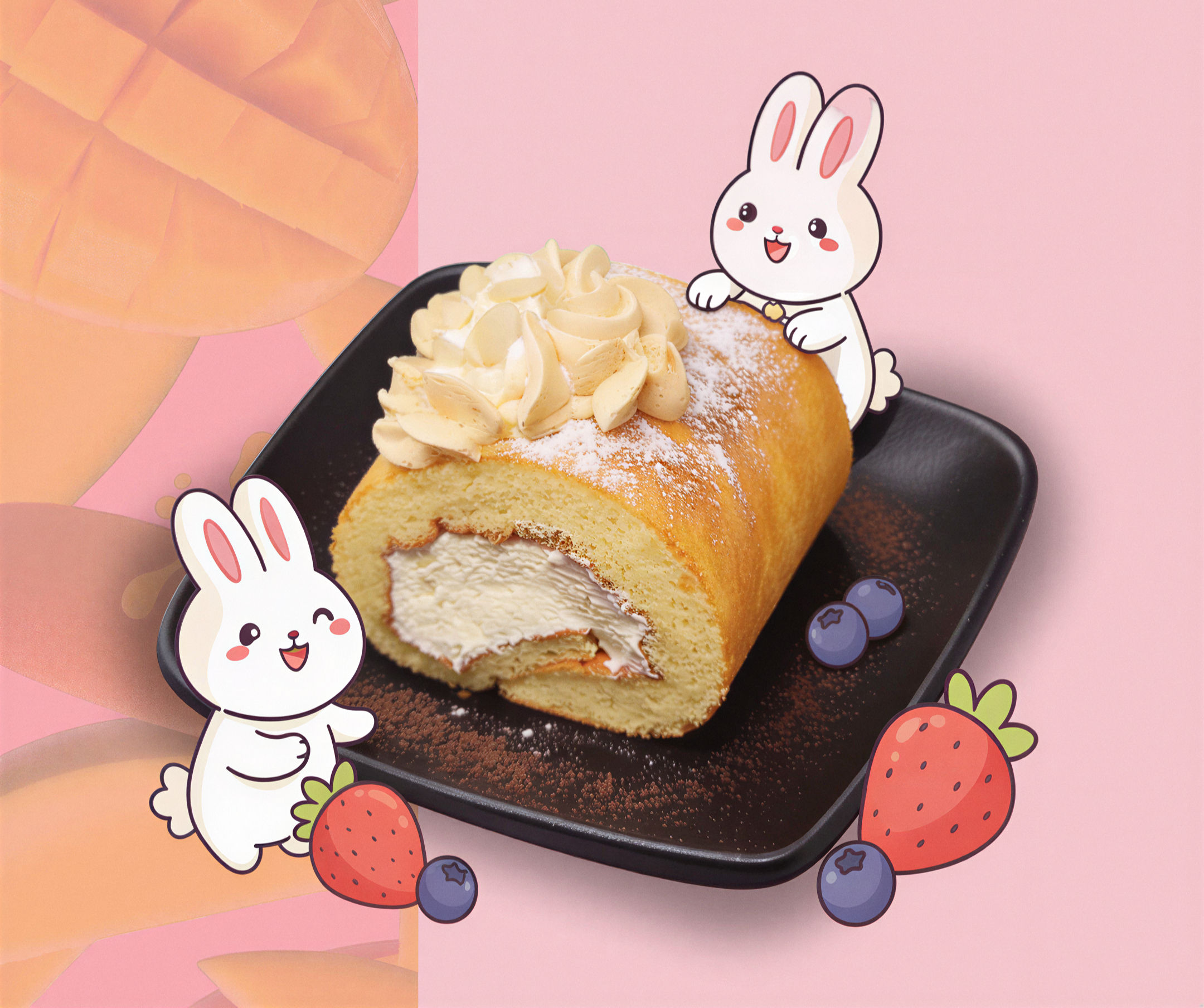 Mango Cake roll
