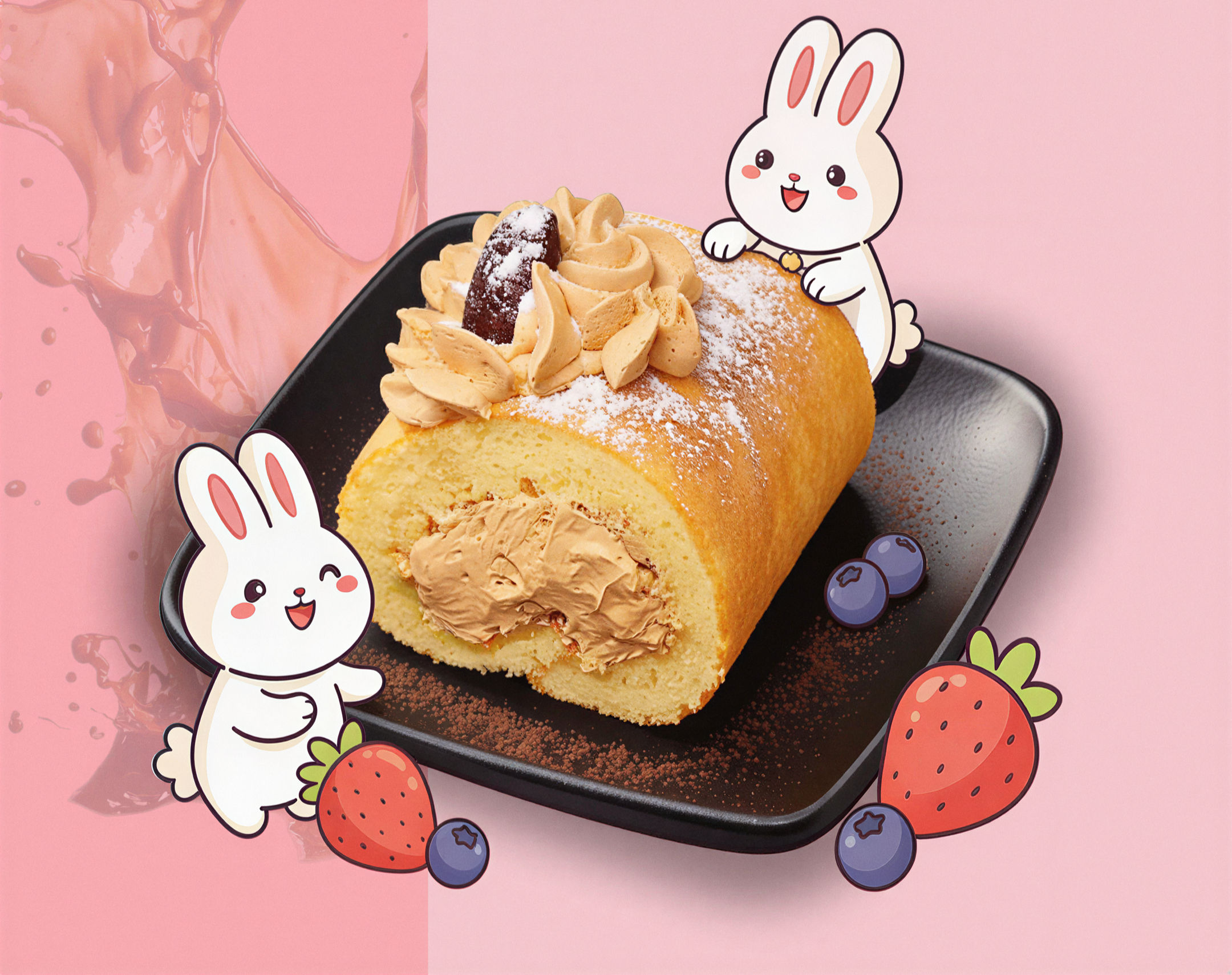 Cond.milk Cake roll