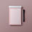Thumbnail: Personalised notepad with plain colour design, colour pink