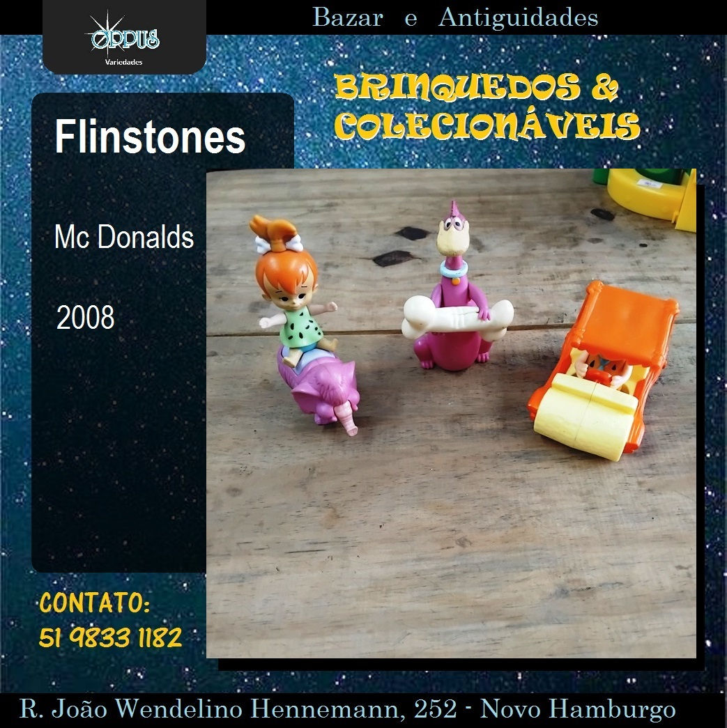 Bonecos Flinstones Mc Donalds