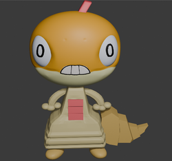 3D_Blender_Pokemon_Scraggy