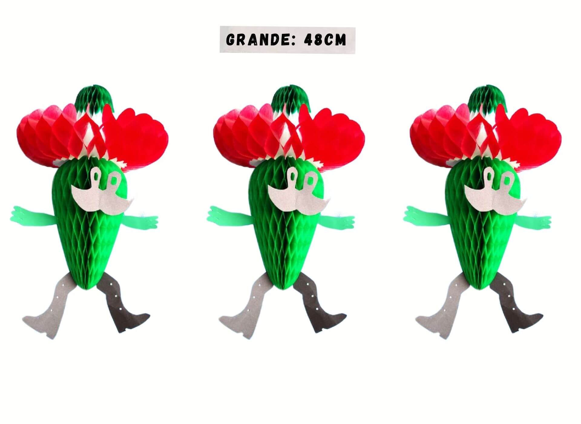 Papel picado chile grande | Paquete con 10 piezas