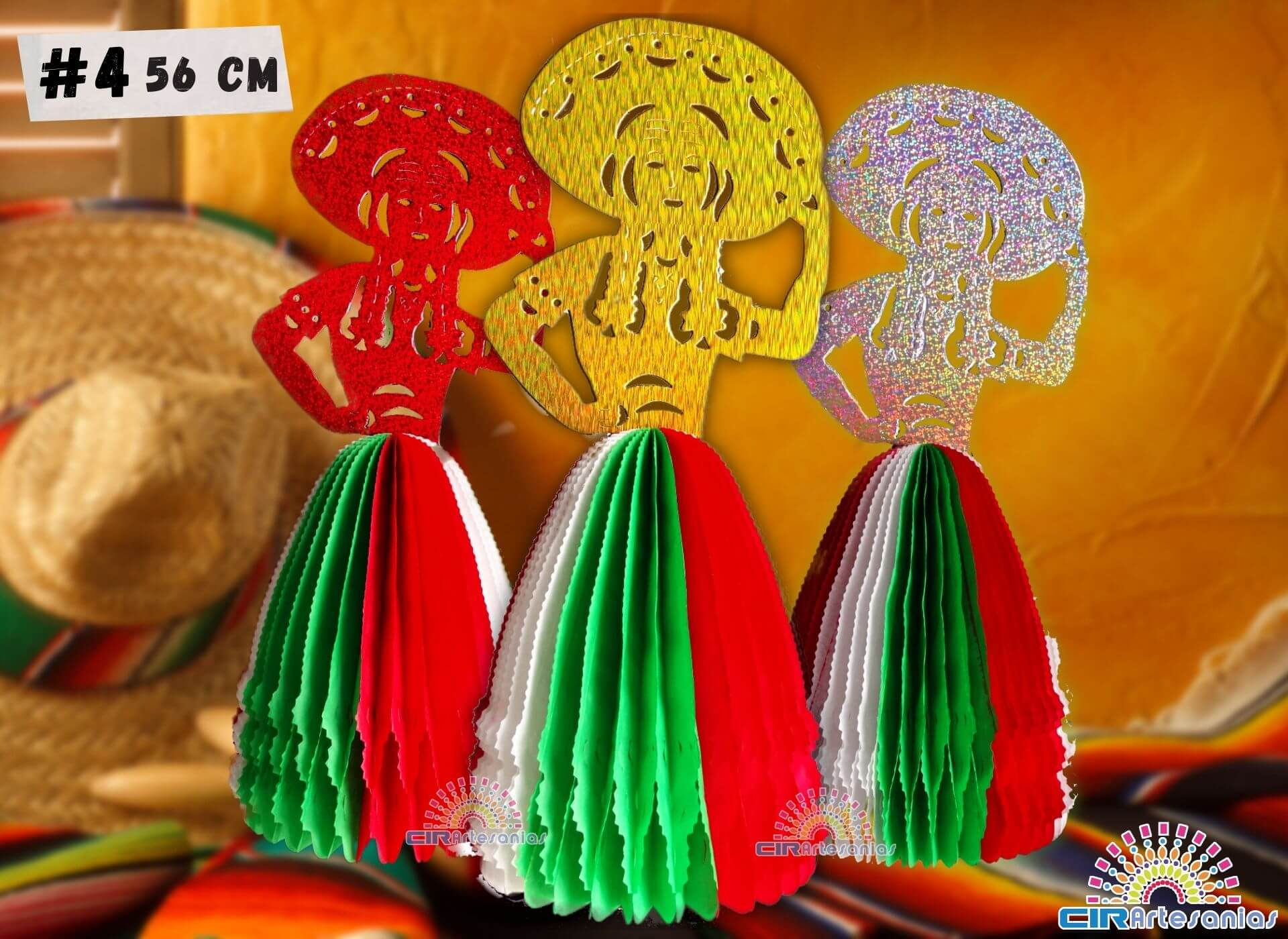 China poblana Fiestas patrias Papel picado CIR