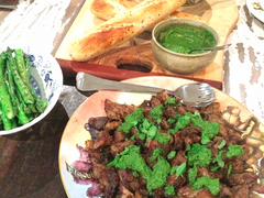 Slow Roasted Spanish Lamb Shoulder with Salsa Verde & Lemon Fennel Potatoes