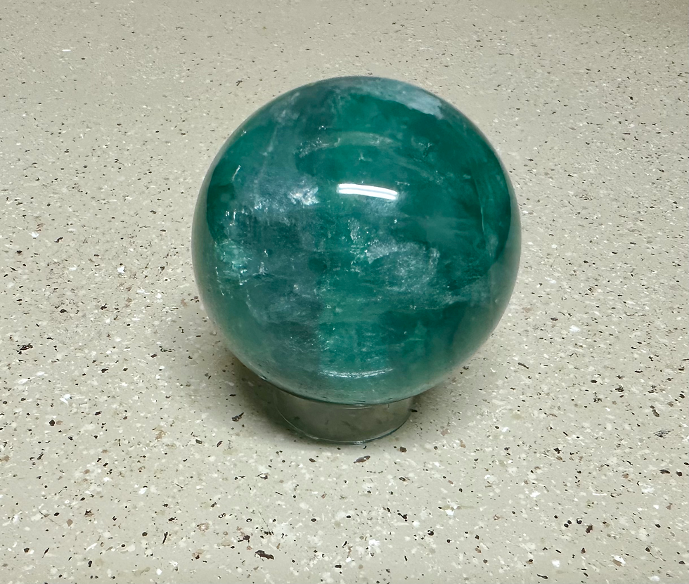 Thumbnail: Blue & Green Fluorite Sphere Qty 1 (1lb)