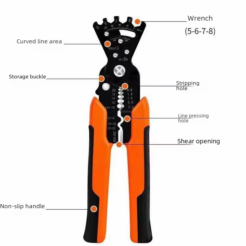5-in-1 Multi-Function Wire Stripper and Pliers