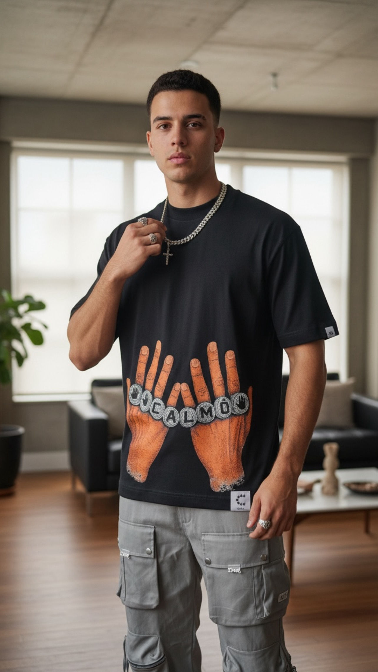 Camiseta over calmo