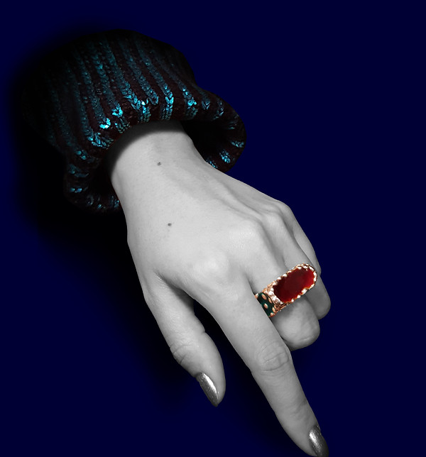 Bague Ziamai émaillée interchangeable