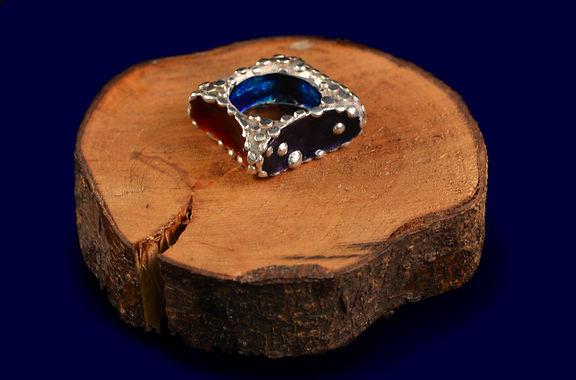 Bague Ziamai émaillée interchangeable