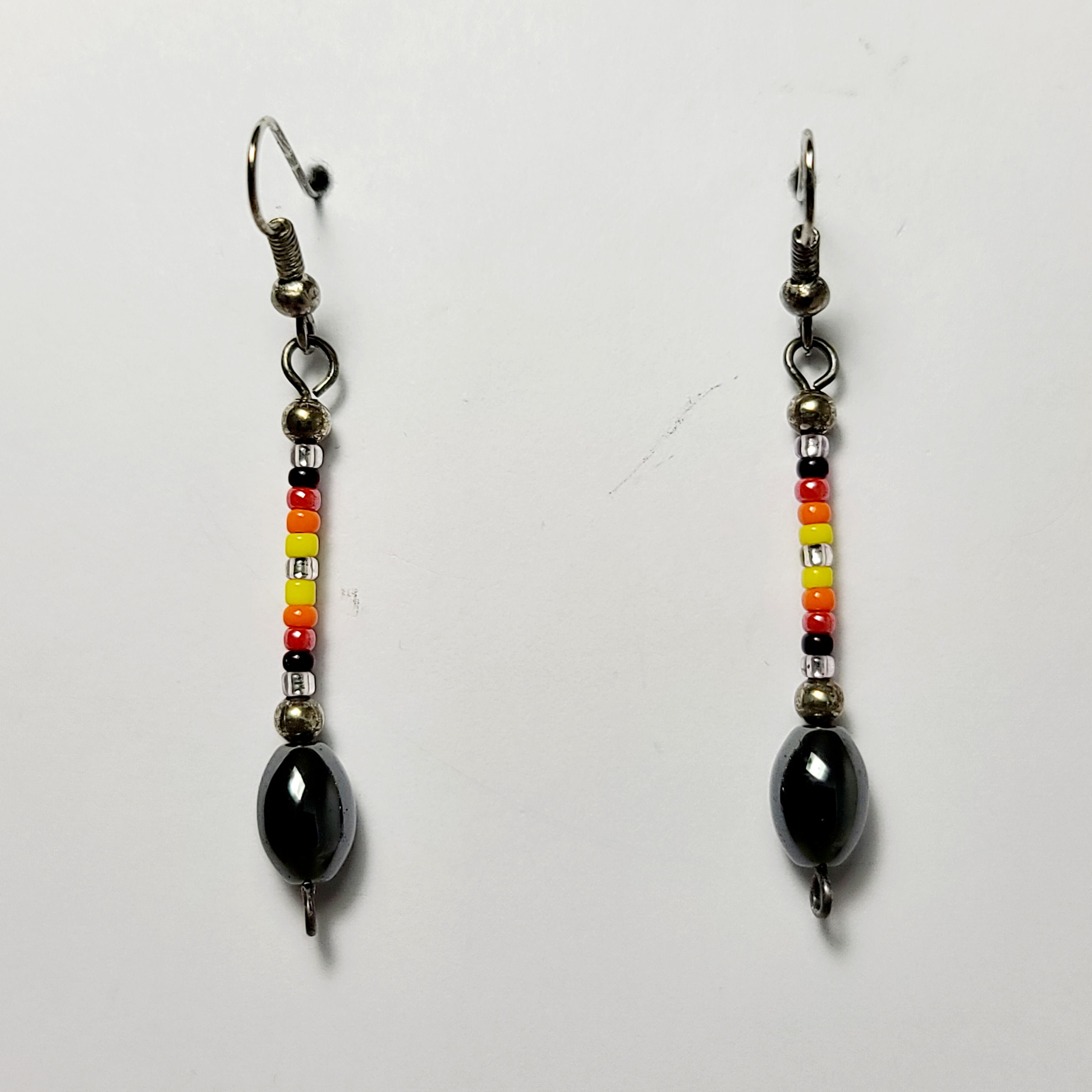 Hematite Beaded Earrings