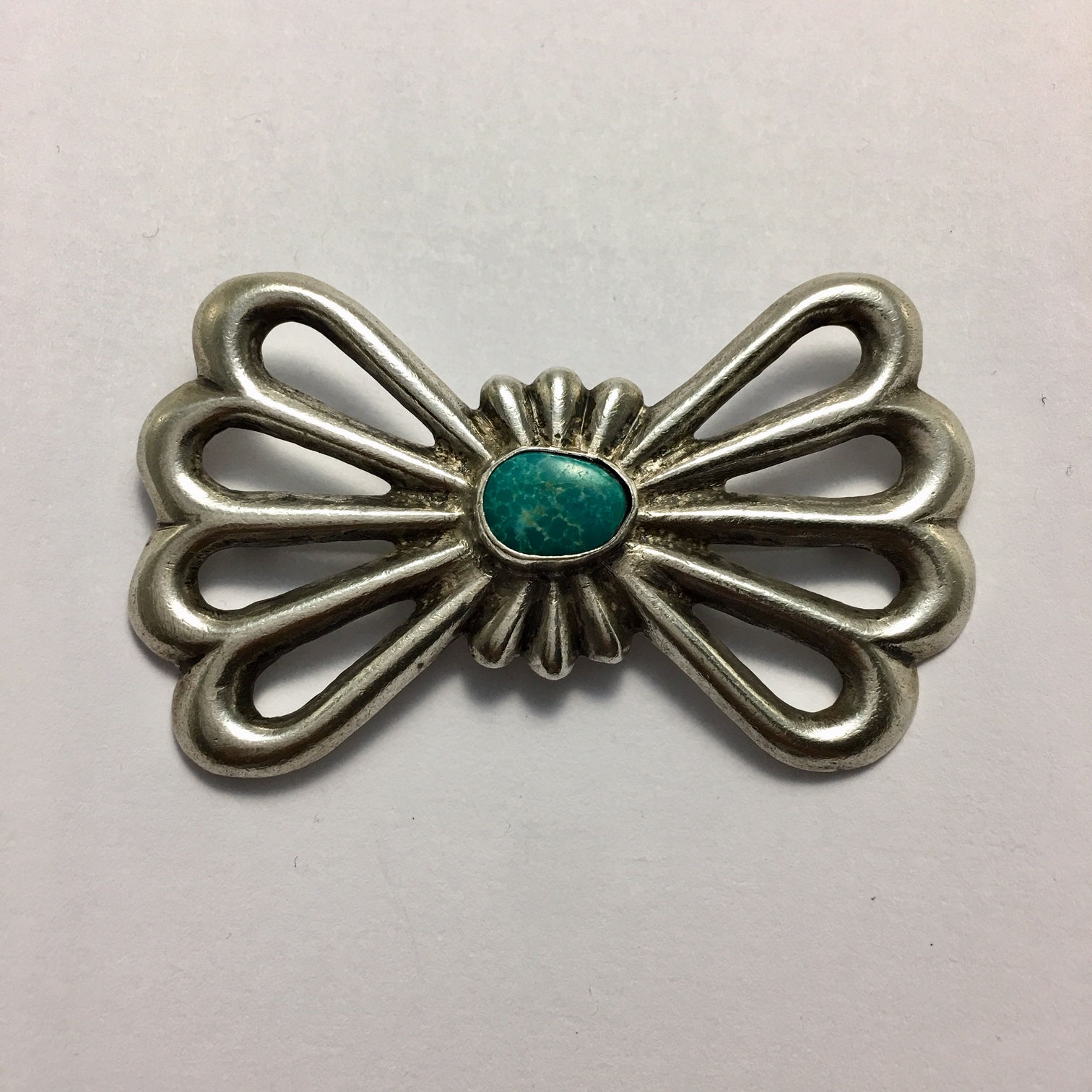 Navajo Sterling Silver Turquoise Vintage Pin Brooch