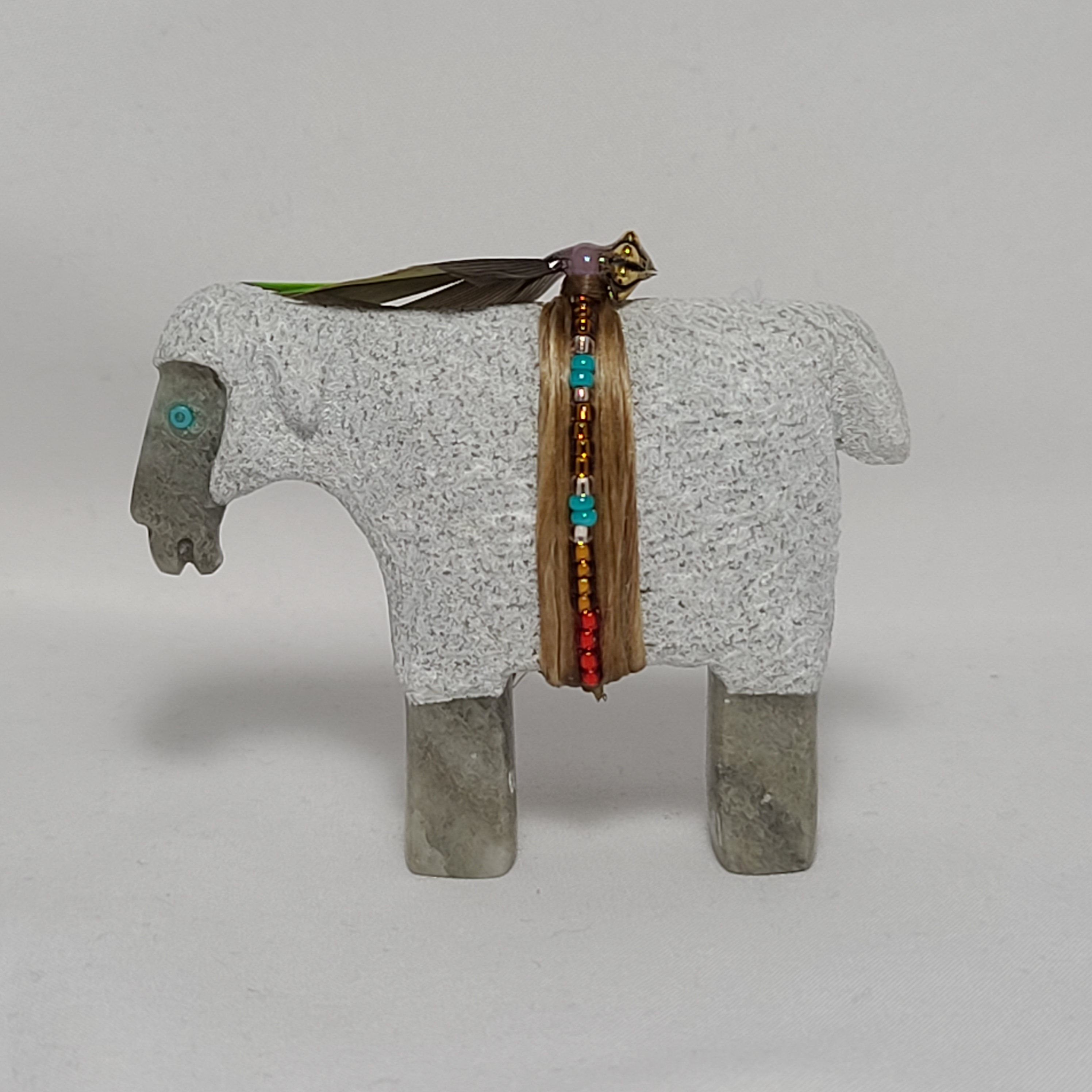 Navajo Carved Alabaster Sheep Fetish Harold Davidson