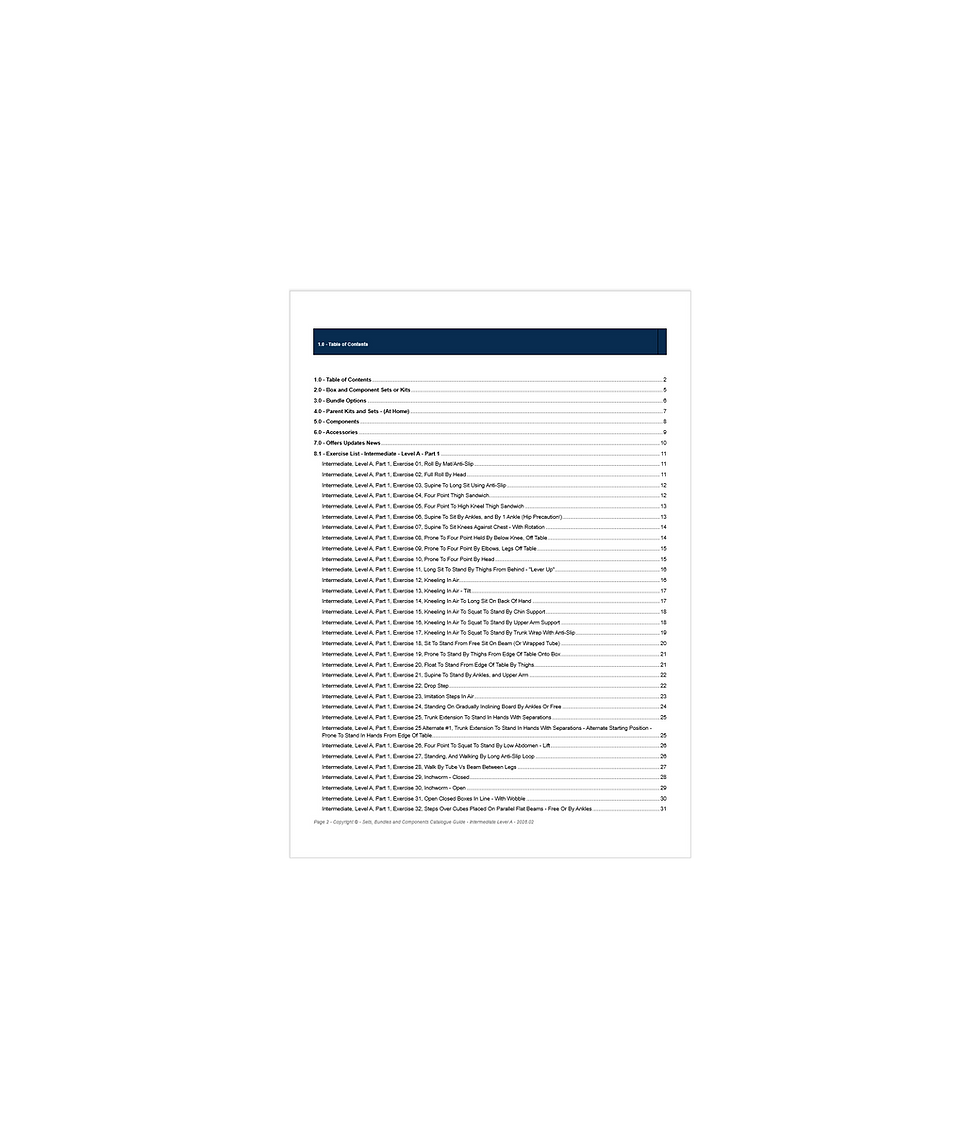 Thumbnail: Paediatric therapy equipment layout plan DMI intermediate level guide
