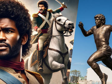 Maradona fue descendiente de un esclavo que luchó junto al General San Martín