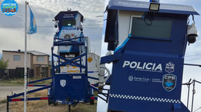 Barrio "El Faro": El Ministerio de Seguridad instaló torre de vigilancia móvil dotada de cámaras de monitoreo remoto