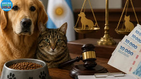 Las mascotas también reciben cuota alimentaria
