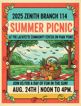2025 Zenith Branch 114 Summer Picnic