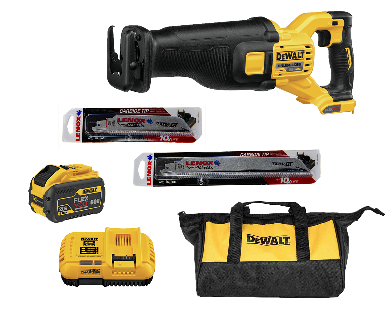DEWALT Flexvolt Reciprocating Saw Kit