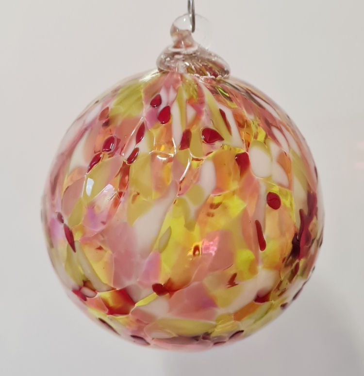 lime/Pink/White/red Mix Bauble