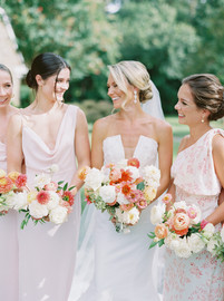 Bridal party flowers for Middleburg VA wedding