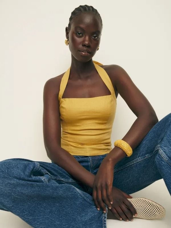 Yellow Halter Top