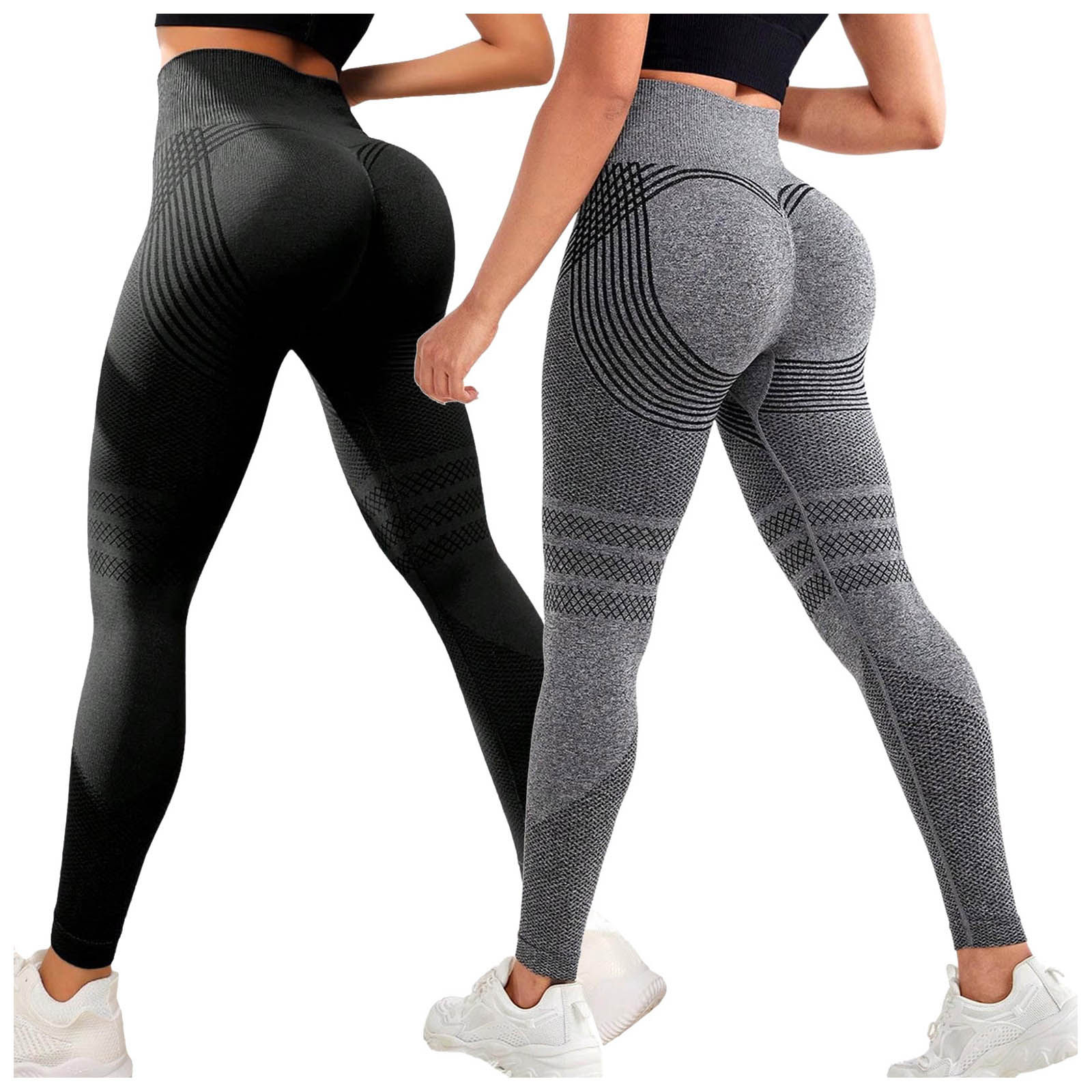 High-Waisted Compression Leggings (2-Pack)